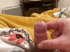 Little cock jerk off with two fingers , moanning, sph in french and cumshot