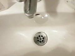 cum in bathroom