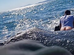 Amateur - (italian Public Cumshot) Gets Excited in Public