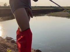 A young boy near the highway gave his fuckhole to be smashed to spunk , gave up fishing to poke .