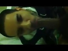 Sucking black meat
