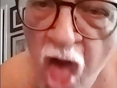hot big belly grandpa wank