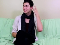 Big dicked twinkie Alex Aria wanks his raging fuck stick