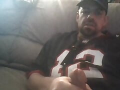 Jacking my hard cock