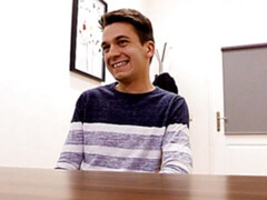 Casting anal video with a dark-haired hottie in HD