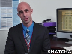 Hunks smashing this geeks asshole in the office afte work