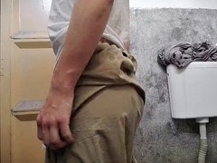 Gay public bathroom, pakistani old man, monster dildos