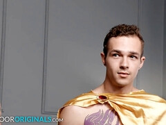 Gay fingering, cub, bareback group sex