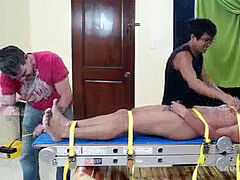 chinese guy Lorenzo bound and Tickled