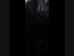 cumshot on her black babydolls (+ slow motion )