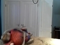 zentai croc has some joy with seized fool spiderman