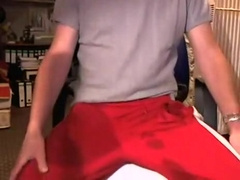 adidas trackies bulging, jerking, wetting