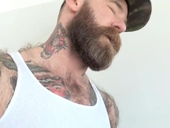 Tattoo Stepdad With Big Dick Barebacks Twink After Workout