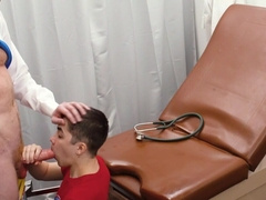 Erotic anal moments between a horny doctor and his young patient