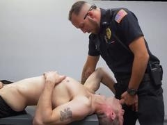 Interracial gay blowjob in various uniforms