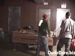Poor chap roughly gangbanged by horny ebony dudes