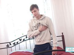 Blonde Skinny Boy Toy Phoenix Fingers His Asshole And Cums!