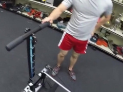 Sporty straight pawnee facialized in pawnshop