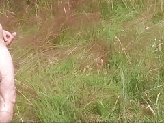Jerking Outdoor with cumshot in the forest 03