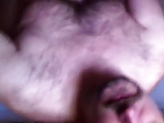 Blowing a Hairy  Dude