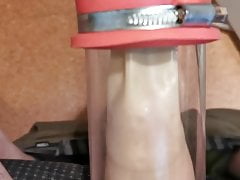 Schwanz entleeren mit meiner Melkmaschine
