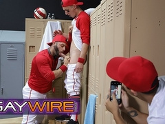 Baseball Star Tristan Hunter Gets Confronted Then Fucked By His Coach In The Locker Room