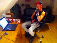 Buffalo Boots Smoke and Jack Off in Constricted Jeans