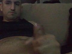 Solo play with cum shot