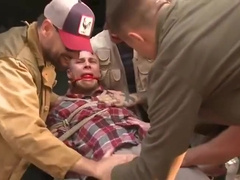 Christian Wilde, Brock Avery And Eli Hunter - Gangbanged In The Woods