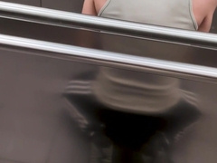 Lads having joy in public elevator (HEFTY JIZZ SHOTS)