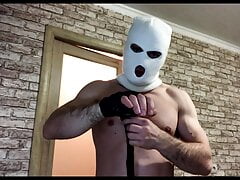 Dominant DADDY in balaclava FUCKS his SLAVE and cums in your MOUTH! Dirty Talk! Humiliation!