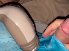 Cum dripping pussy, lots of precum, creamy squirt