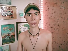 Are You Into Drooling? Watch Me Let My Spit Drip From My Mouth Onto My Body and Cock.