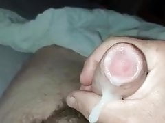 Spunk into my foreskin