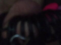 Squirting, hands free in my cage