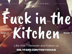 Sohan fucks tony in the kitchen