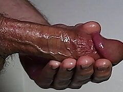 Edging to a big precum drip