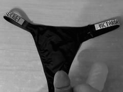 After gym cumshot on stepsisters victoria secret thong