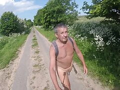 Naked walk back to the car