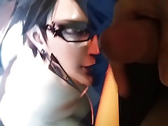 Cumming on Bayonetta