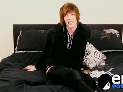 Sean Taylor jerks off his cock and plays with his asshole