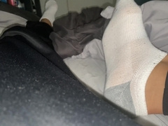 Morning boner man meat in sofa