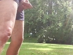 Pee outside