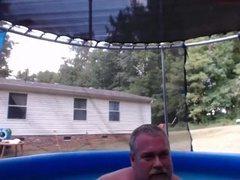 Naked Pool Dad 9
