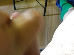 Fat guy moans loud and cums like crazy