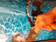 lena im pool cum tribute 4.2.2021