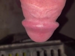 Late night draining schlong and jizzing all over