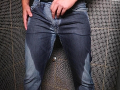 Peeing inwards my denim concluded with massive jizz