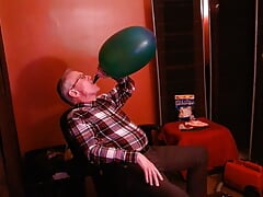 127) Big Blimp Balloon Inflate Pop Jerk and Cum