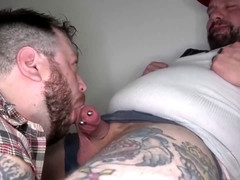 Gay sucking big cock, bears blowjob, gay sucking